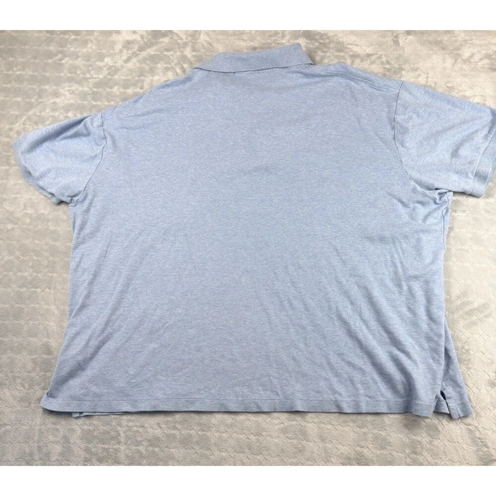 Ralph Lauren Shirt Mens 3XB Light Blue Golf Polo Flesh Pony